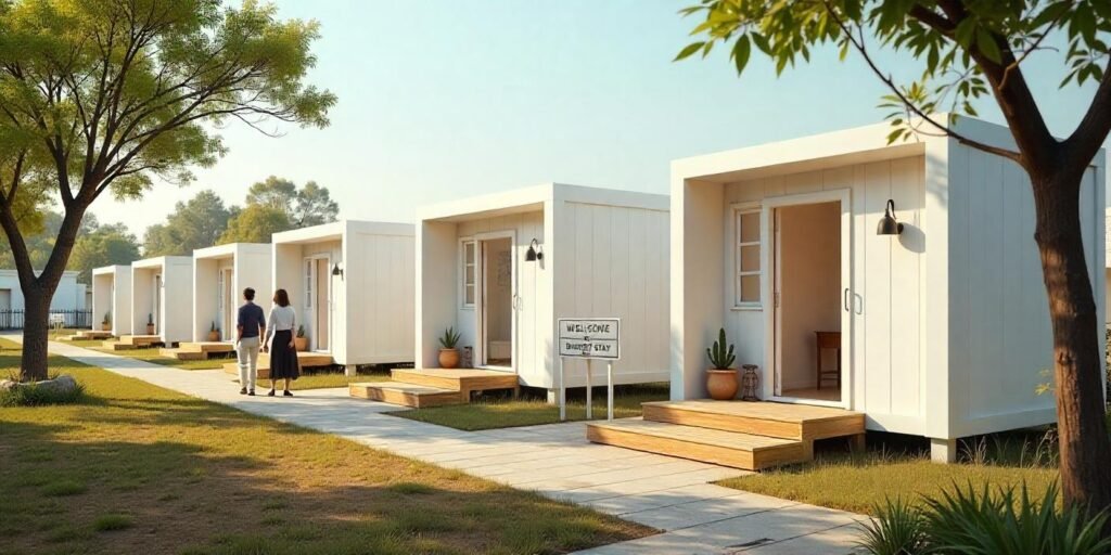 Portable Hotel Cabins Ahmedabad, Best Portable Hotel, Cabins in Gujarat, Temporary Stay, Portable Cabins, Luxury Portable, Cabins for Resorts, Prefabricated Hotel, Cabins Ahmedabad